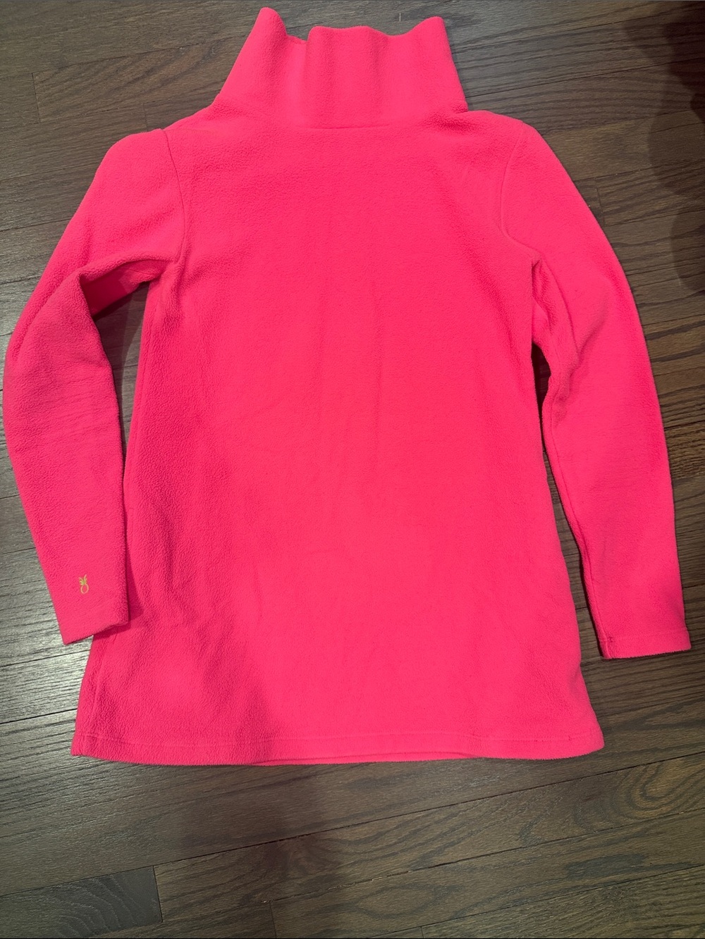 Dudley Stephens Cobble Hill Bright Pink turtle neck Fleece Pullover